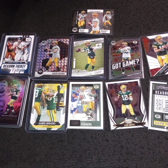 Aaron Rodgers 11 Card Football Insert Lot Packers - Picture 6 of 6